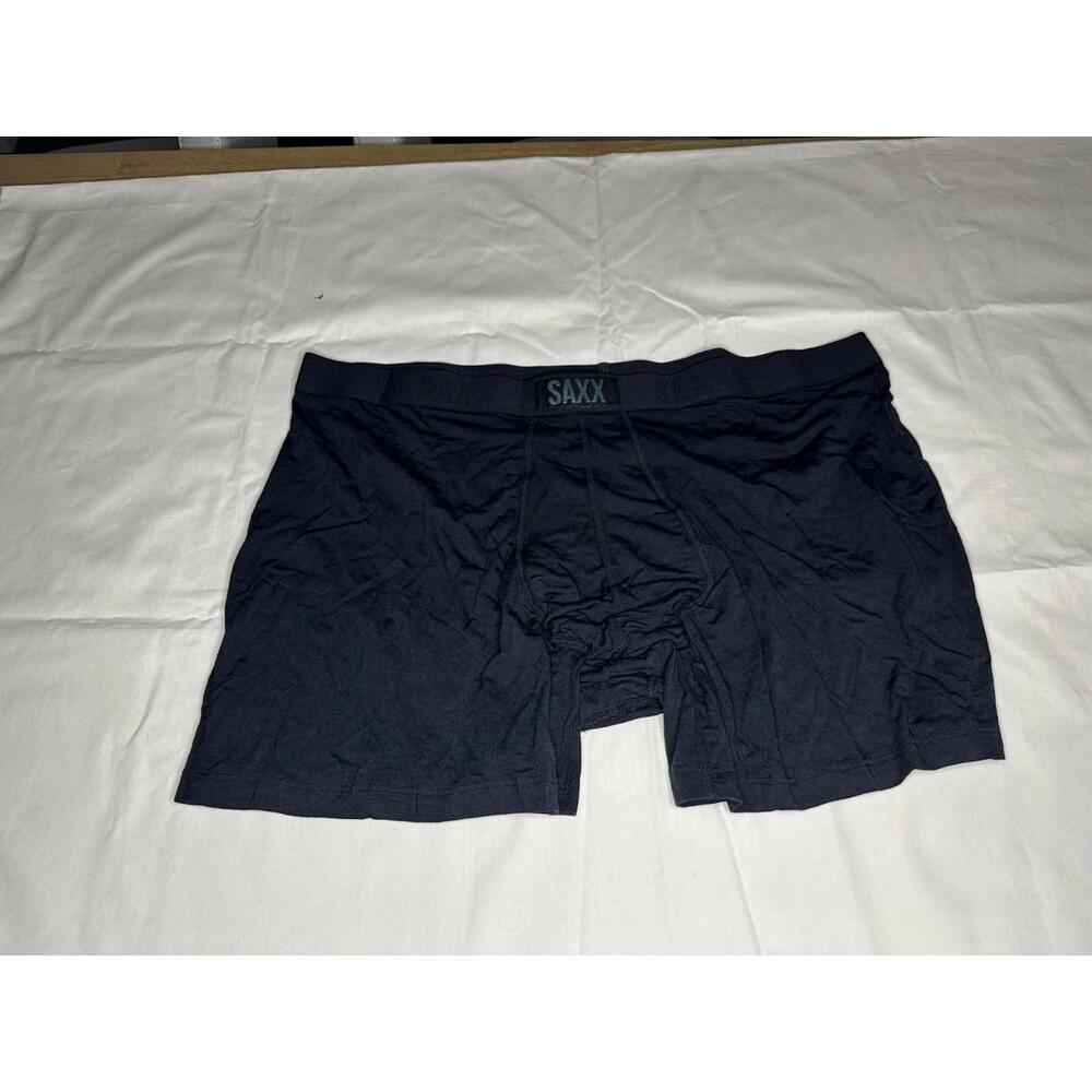 SAXX Men's Ultra Super Soft Boxer Briefs Underwear Black Size XXL